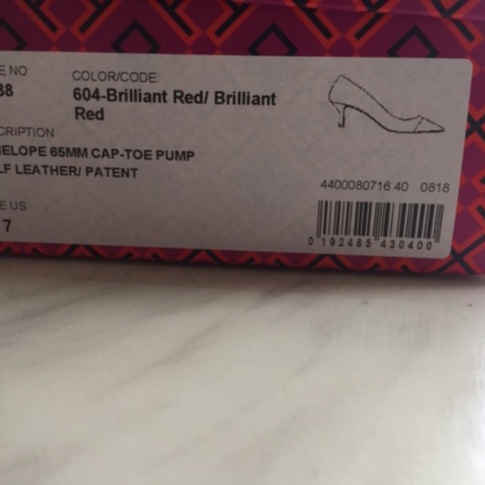 TORY BURCH PUMP RED - Picture 1 of 5